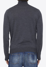 John Smedley Cherwell Merino Wool Turtleneck Sweater CHERWELL--CHARCOAL