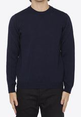 Roberto Collina Merino Wool Knitted Sweater Navy RP02001-02-10