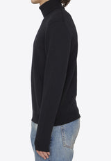 Roberto Collina Merino Wool Turtleneck Sweater Black RP02203-02-9