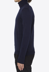 Roberto Collina Merino Wool Turtleneck Sweater Navy RP02203-02-10