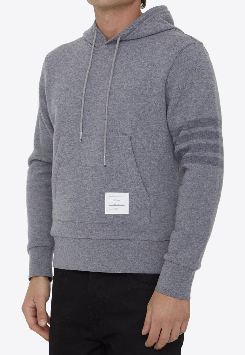 Thom Browne Classic 4-Bar Stripe Detail Hooded Sweatshirt MJT390A-J0088-055