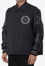 Valentino Logo Patch Varsity Padded Jacket 3V3CIN05-9F9-0NO