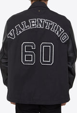 Valentino Logo Patch Varsity Padded Jacket 3V3CIN05-9F9-0NO