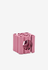 Loewe Small Anagram Metal Cube Dice Pink N691487X19MET/O_LOEW-3899