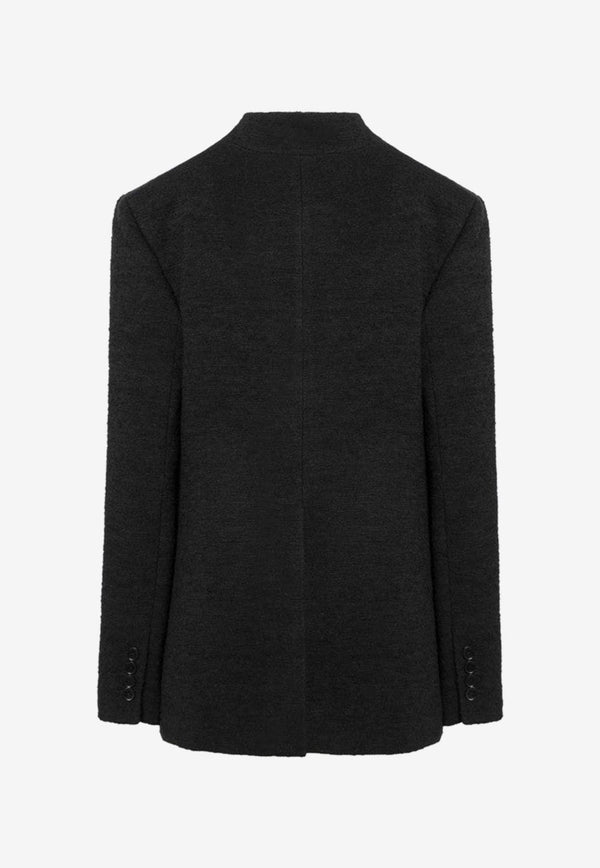 Loulou Studio Single-Breasted Bouclé Blazer Black NAIRIPL/P_LOULO-BLK