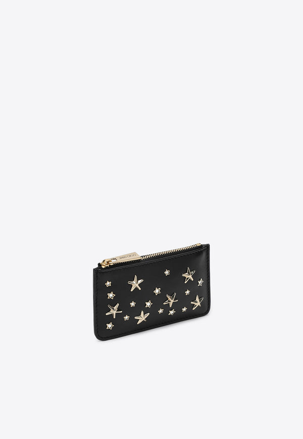 Jimmy Choo Nancy Stars Embellished Cardholder Black NANCYCZN/P_JIMCH-BG