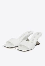 The Attico Cheope 60 Leather Mules White WS605-L001H-641