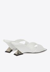 The Attico Cheope 60 Leather Mules White WS605-L001H-641