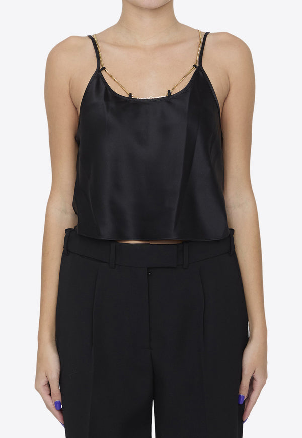 Alexander Wang Chain-Link Sleeveless Top Black 1WC1241870--001