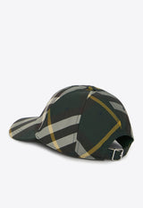 Burberry Check Print Baseball Cap Multicolor 8082669--B8636