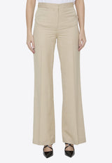 Stella McCartney Iconic Wide-Leg Tailored Pants Beige 640093-3DU701-2600