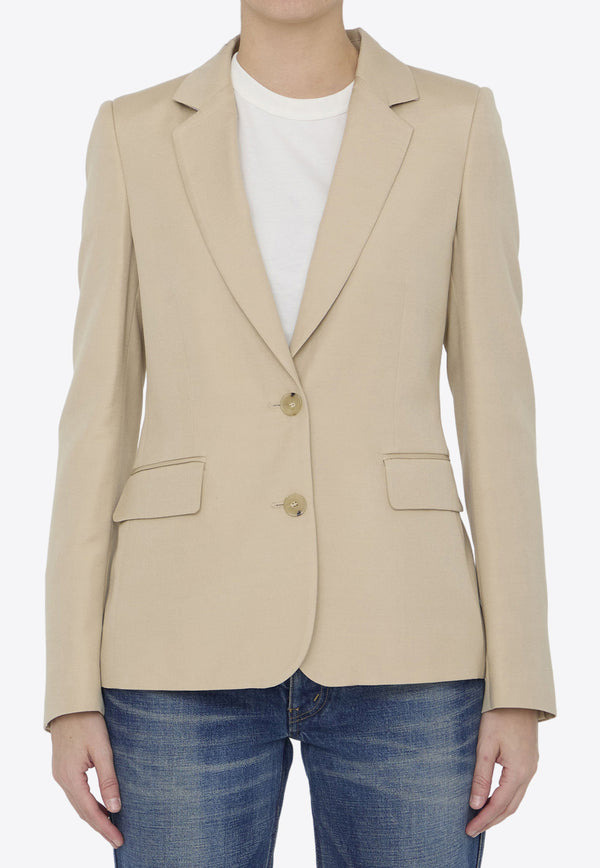 Stella McCartney Iconic Single-Breasted Blazer Beige 650094-3DU701-2600