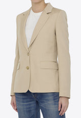 Stella McCartney Iconic Single-Breasted Blazer Beige 650094-3DU701-2600