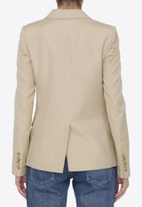 Stella McCartney Iconic Single-Breasted Blazer Beige 650094-3DU701-2600