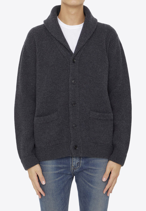 Roberto Collina Wool Blend Knitted Cardigan Gray RP37212--21