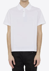 Saint Laurent Monogram Solid Polo T-shirt White 712300-YB2OC-9000