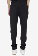 Saint Laurent Wool Slim Tailored Pants 607843-Y512W-1000