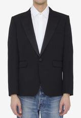 Saint Laurent Grain De Poudre Tuxedo Jacket 780354-Y512W-1000