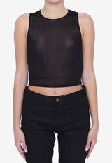 Saint Laurent Cropped Knit Tank Top 776573-Y75ZA-1000