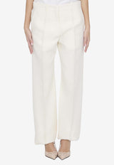 Valentino Toile Iconographe Tailored Pants Cream 4B3RB4M7-8G5-A03