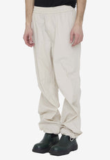 Burberry Elasticated Waistband Track Pants Cream 8080652--B7040