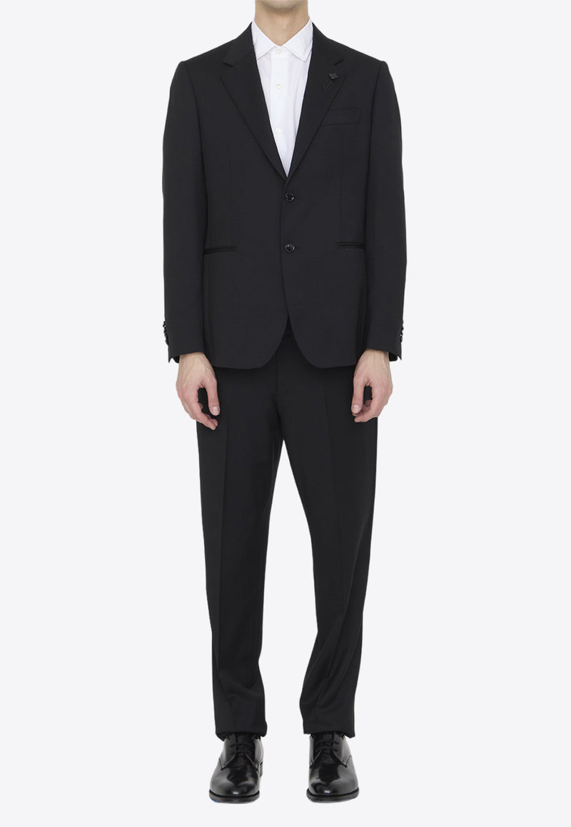 Lardini Single-Breasted Wool Suit EQ7754-SK62403-999