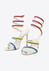 Rene Caovilla Rainbow 105 Crystal Embellished Sandals Multicolor C12070105-R001-X269