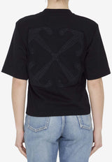 Off-White Arrows Logo Crewneck T-shirt Black OWAA124S24JER007--1010