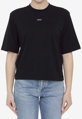 Off-White Arrows Logo Crewneck T-shirt Black OWAA124S24JER007--1010