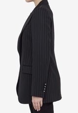 Dolce 
Gabbana Pinstripe Wool Blazer Black F29QGT-FRBC2-S8051