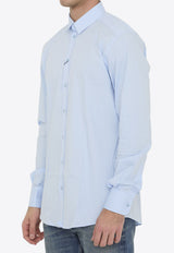 Dolce 
Gabbana Long-Sleeved Slim Shirt Light Blue G5EJ0T-GG826-B1581