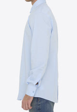 Dolce 
Gabbana Long-Sleeved Slim Shirt Light Blue G5EJ0T-GG826-B1581