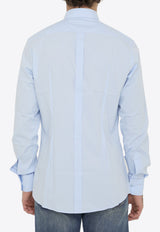 Dolce 
Gabbana Long-Sleeved Slim Shirt Light Blue G5EJ0T-GG826-B1581