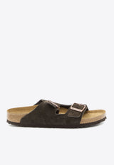 Birkenstock Arizona Double-Strap Suede Sandals 951313---MOCCA