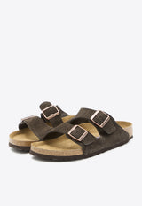 Birkenstock Arizona Double-Strap Suede Sandals 951313---MOCCA