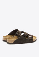 Birkenstock Arizona Double-Strap Suede Sandals 951313---MOCCA