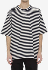 Dolce 
Gabbana Striped Logo T-shirt Monochrome G8RG6T-G7K3P-S9000