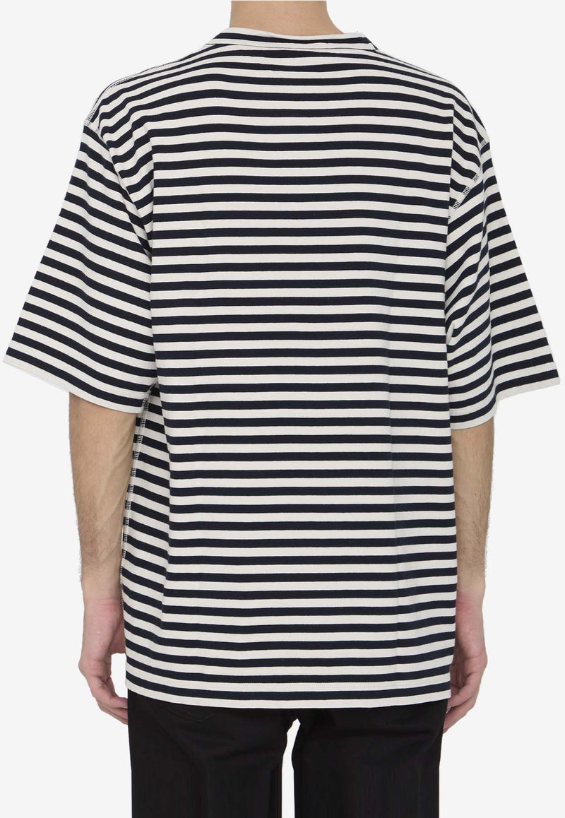 Dolce 
Gabbana Striped Logo T-shirt Monochrome G8RG6T-G7K3P-S9000