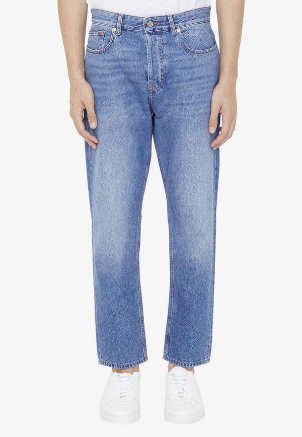 Valentino VLogo Straight-Leg Jeans 3V3DE03D-9EW-558