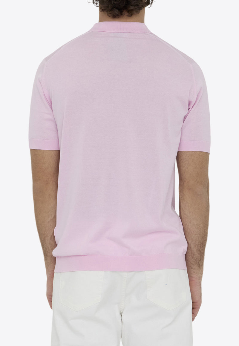 John Smedley Adrian Polo T-shirt Pink ADRIAN--MALLOW PINK