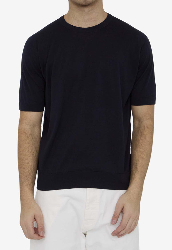 John Smedley Kempton Solid Sweater Navy KEMPTON--NAVY