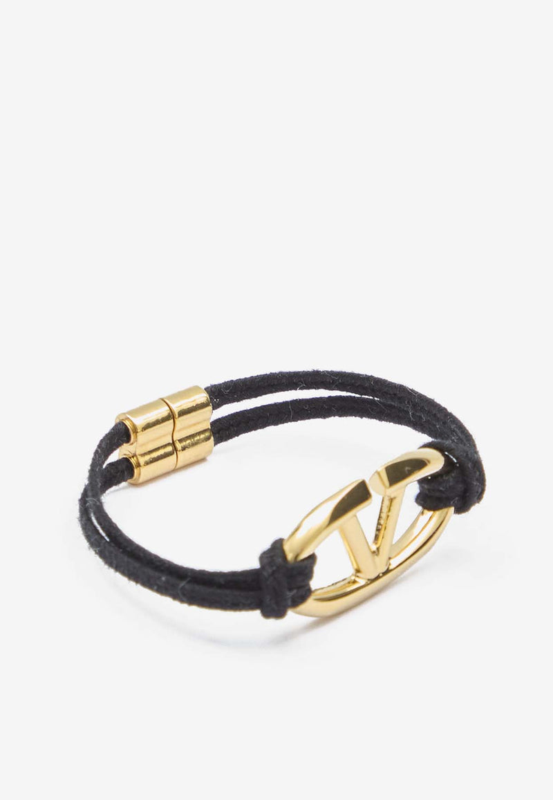 Valentino VLogo The Bold Edition Bracelet Black 4W0J0W13-WZK-0NO