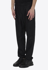 Fendi Pleated Straight-Leg Tailored Pants Black FB0767-AR9D-F0QA1