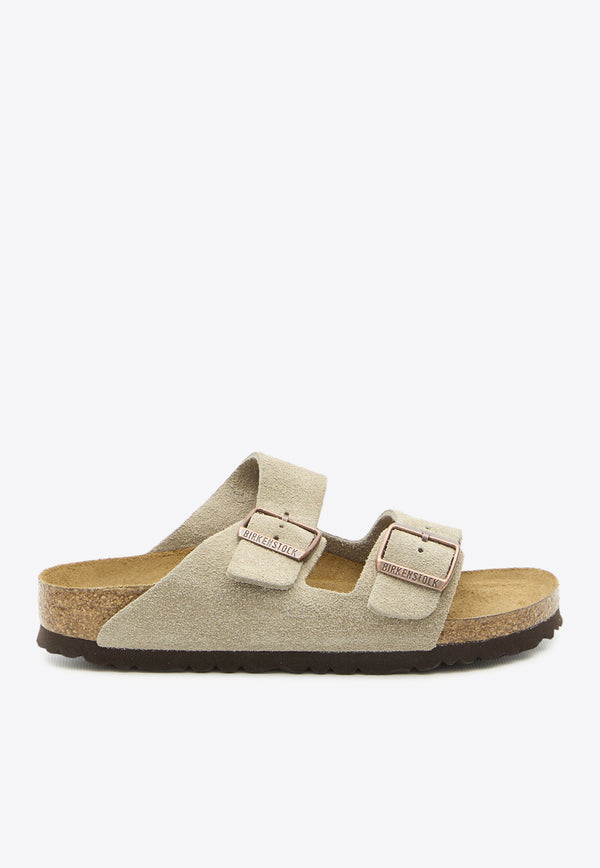 Birkenstock Arizona Suede Sandals Gray 951303--TAUPE