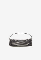 Alexander Wang Heiress Flex Crystal Embellished Shoulder Bag 20124P02M--014C Black