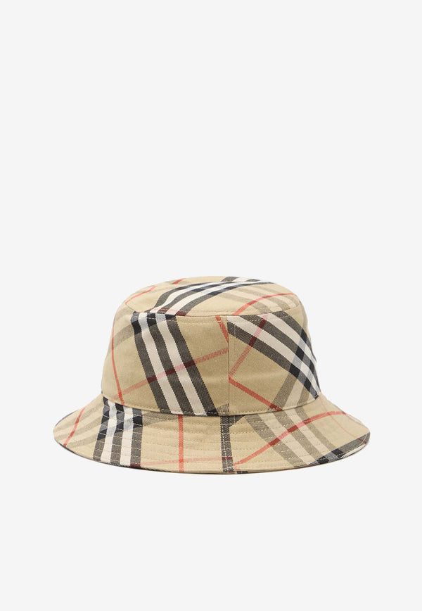 Burberry EKD Check Bucket Hat 8085726--A2021 Beige