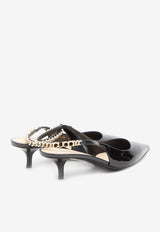 Gucci Signoria 45 Slingback Pumps in Patent Leather 782832-BNC80-1000 Black