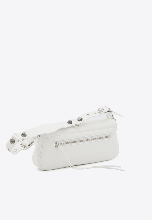 Balenciaga Le Cagole Nappa Leather Shoulder Bag White 771640-1VG9Y-9104