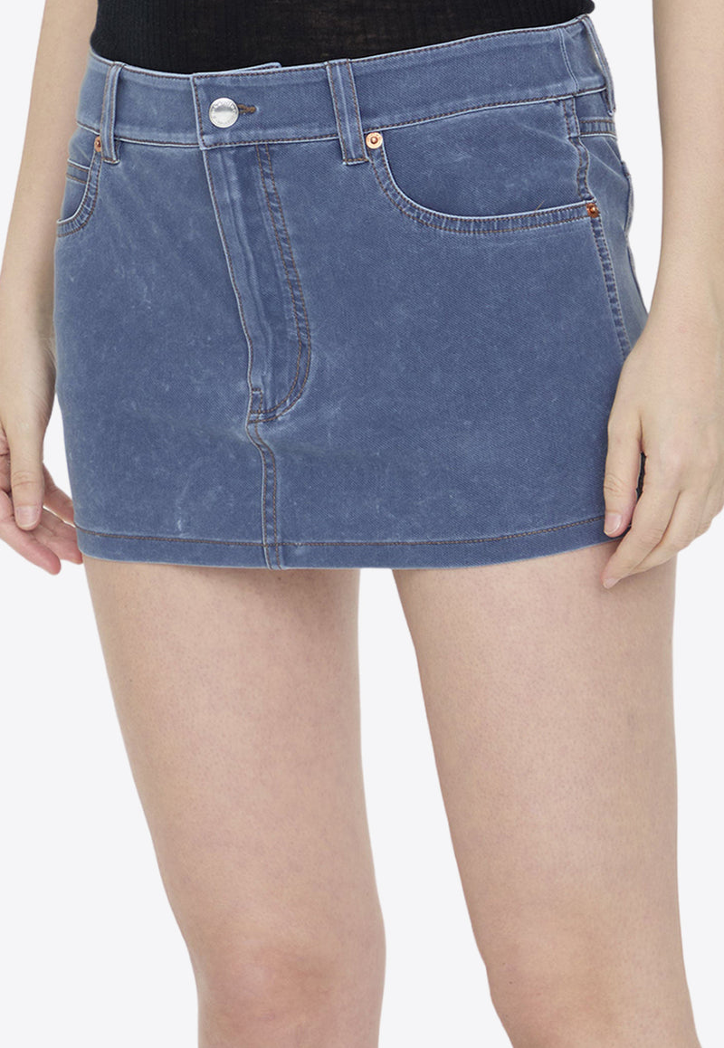 Alexander Wang Trompe-L
oeil Denim Mini skirt 1CC2245290--406A