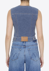 Alexander Wang Trompe-L
oeil Denim Cropped Vest 1CC2242541--406A